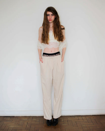 Calça Alfaiataria Retrô em Linho