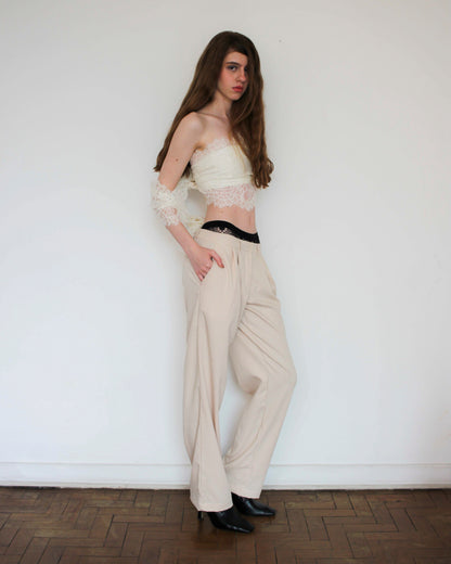 Calça Alfaiataria Retrô em Linho