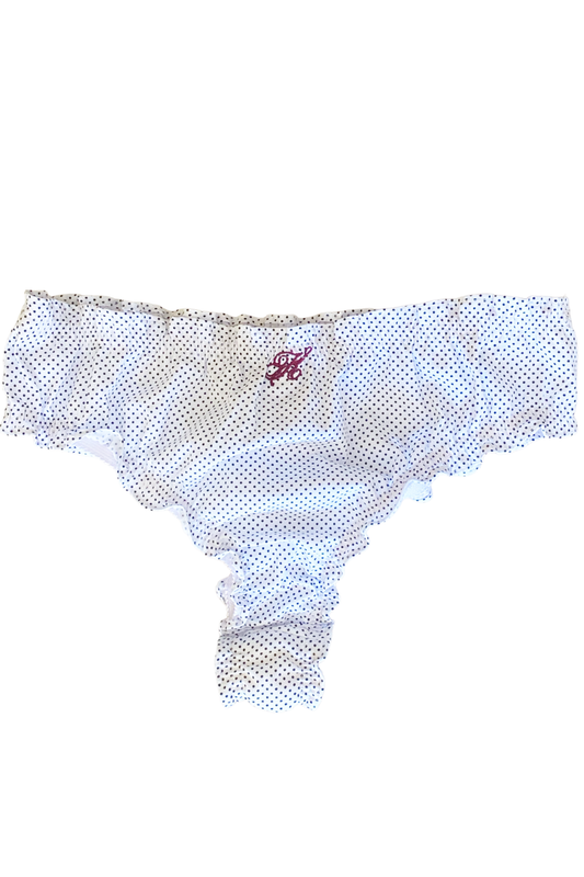 Calcinha Vintage K em poá