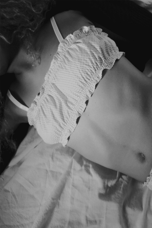 Sutiã Vintage com elástico poá